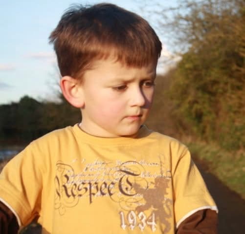 Jamie as a young boy